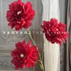 Flores artificiais vermelhas para casamento, salão de casamento, decoração de flores artificiais, arranjo de flores de chumbo, flores de seda, flores de teto, comércio exterior transfronteiriço