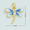 Colgantes de Joyería de Cobre Serie Mariposa y Libélula, Zirconia Microincrustada Accesorios de Joyería DIY, Venta al por Mayor desde Fabricante, Componentes para Pulseras y Collares