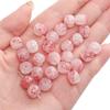 10 cuentas de jade teñidas al agua de imitación de vidrio de 8 mm, cuentas de muelle rotas, cuentas de cuentas, pulseras hechas a mano, accesorios de joyería, material al por mayor