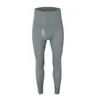 Pantalones Térmicos de Algodón Puro Finos para Hombre, Pantalones Calientes de una Pieza para Capa Base, Pantalones Largos Ajustados de Cintura Alta para Otoño