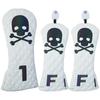 Funda de Palo de Golf Calavera Fantasma de Madera Forro de Tela Pu Impermeable Felpa Engrosada Funda Protectora para Palo 1/F/F/U