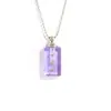 Botella de Cristal Morado, Botella de Cabello Fetal, Botella de Perfume con Aceite Esencial Incrustada de Diamantes, Collar, Tapa Retorcida, Botella Recargable, Colgante, Regalo de Cumpleaños