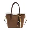 Bolsa Tote para o Trabalho Grande Capacidade Feminina Retro de Ombro Moda Estampa de Leopardo Temperamento Elegante Bolsa Pequena de Mão