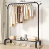 Perchero vertical de pie para ropa perchero colgante para ropa de dormitorio móvil con ruedas hogar sala de estar influencer perchero de secado de lujo ligero
