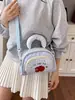 Bolso de Mano a Cuadros con Bordado de Manzana 2026 con Asa Acolchada, Bolso Cruzado Estilo Juvenil, Mini Bolso Lindo