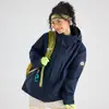 Chaqueta Tres en Uno a Prueba de Viento e Impermeable para Otoño e Invierno con Forro de Plumas Desmontable, Ropa de Montañismo con Logo Personalizado