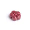 Acessórios de Cinábrio flor lótus de neve rosa contas espalhadas gota pequena cordão trançado à mão DIY material para pulseira