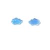 Cuentas sueltas de nube de cristal brillante con forma de perla de color transparente hielo, hechas a mano, accesorios para el cabello, horquillas, joyas para uñas