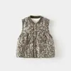 Chaleco para bebé para ropa de abrigo de otoño, Ropa de otoño para bebé Clase A, Chaleco acolchado de algodón de princesita, Chaleco grueso de invierno para bebés y niños pequeños