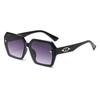 Gafas de Sol de Alta Gama Transfronterizas para Hombres y Mujeres, Gafas de Montura Grande de Moda Europea y Americana con un Toque de Alta Gama, Adecuadas para Fotografía Callejera al Aire Libre, Modernas y Versátiles