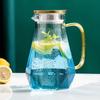 Jarra de Vidrio de Lujo Ligero para Agua Fría Jarra para Agua Fría para el Hogar a Prueba de Explosiones para Alta Temperatura Gran Capacidad Vaso Taza Olla Creativa Nórdica