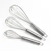 Batedor de Ovos Manual de Aço Inoxidável 304 Batedor de Ovos Manual Mixer de Creme Diâmetro Grosso do Fio Utensílios de Confeitaria