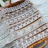 Renda de Flores Exquisita Malha Bordado de Algodão Onda Borda Reta Renda DIY Roupas Infantis Acessórios de Costura para Alça de Ombro