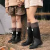 Botas de Lluvia de Caña Media de Moda Transfronterizas para Acampada al Aire Libre, Portátiles para Padres e Hijos, Zapatos Impermeables Cómodos para Hombres y Mujeres, Zapatos de Goma Cómodos