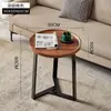 Mesa de Café Pequeña Nórdica, Mesa Lateral para Sofá, Uso en Sala de Estar del Hogar, Mesa de Esquina para Apartamentos Pequeños, Mesa Redonda Pequeña, Gabinete Lateral, Adecuado para Apartamentos Pequeños