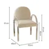 Tocador de Redes Sociales Silla de Maquillaje Silla Transparente Acrílica Dormitorio Balcón Silla de Hada Silla de Comedor Recomendada por Xiaohongshu