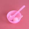 Punto No. 3 diámetro 8.8 alto 4cm rosa herramienta de ajuste de película de tres piezas tazón para ajuste de película de salón de belleza tazón para mascarilla