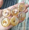 Ágata Natural Bonito Hebilla de Paz 30mm Colgante Encanto Calcedonia Anillo de Paz Cadena de Teléfono DIY Colgante de Bolsa Venta al por Mayor