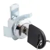 Cerradura de cajón de archivador de metal Cerradura de lengüeta Cerradura de cajón de gabinete rodante Cerradura de escritorio de gabinete Telescópica Arriba y abajo Lengüeta móvil Girar