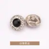 Botones Metálicos Cortados a Diamante con Goteo de Aceite Cosidos a Mano, Botones para Camisa, Botones de Punto para Suéter, Accesorios para Prendas Jinda