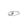 Anillo de Caballito de Mar de Zirconia Azul de Lujo Ligero de Alta Gama Europeo y Americano Anillo de Diseño Personalizado de Vida Marina Venta al por Mayor para Mujeres