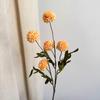 5-cabeça dente de leão casamento sala de estar decoração mini tênis de mesa crisântemo flor de seda outono pequena bola artificial flor decoração ornamentos