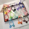 Brinquedo de Pelúcia Fivela Anti-Queda Abraçadeira de Silicone Chaveiro Cordão Armazenamento Corda Elástica Macia Acessórios de Pendurar na Mochila Chaveiro Colorido