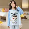 Pijama para niños, para niño, primavera y otoño, algodón nube, de manga larga, para niños mayores, de dibujos animados, conjunto de ropa para el hogar Otoño 2026