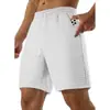 2025 Shorts de Verão Amazon Transfronteiriços Masculinos Roupa Externa Solta Nova Cor Pura Quadrado Pequeno Esportivo Casual Calças Retas