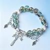Pulsera de Lazos Florales Explosivos Nuevo Estilo Chino de Gama Alta Pulsera de Perlas Agrietadas por Hielo Regalo para Estudiante para Mejor Amiga Fuente para Transmisión en Vivo
