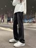 Vibras de la Calle Principal Jeans Slair para Hombre Primavera y Verano 2024 Retro Sueltos Rectos Marca de Moda Americana Pantalones Slim-Fit