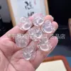 Colgante de Buda de calcedonia blanco hielo de alta calidad, tallado a doble cara, colgante de Buda Maitreya de calcedonia translúcida, joyería de colgante de jade