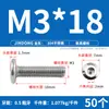 Tornillo Hexagonal de Acero Inoxidable 304 para Muebles, Cabeza Plana Grande, Borde Invertido, Tornillo de Cabeza Redonda, Perno de Borde Invertido