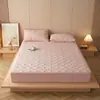Protector de colchón acolchado, grado A, 100% algodón, fabricado con algodón de fibra larga de Xinjiang, con un exquisito acolchado y un diseño de 360 grados para una cubierta de sábana bajera de cobertura total