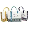 Bolsa de Fieltro de Moda con Cinta de Sublimación de Alto Valor Estético, Bolso de Mano Versátil de Gran Capacidad para el Trabajo con Estilo Chino