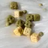 Abacate Natural Queijo Alxa Quadrado Pasta Dourada Jade Queijo Brinquedo Acessórios Joias DIY Contas Budistas Rosário