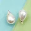 Branco K/Kc Dourado com Tampa Pendente Pérola Alta Imitação Pingentes de Pérola Redondos e em Forma de Gota Acessórios para Joias DIY de Roupas Pulseira