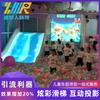 Projeção holográfica infantil 3D Castelo Travesso parque de diversões escorrega escorrega projeção interativa imersiva Parede Equipamento de Parede Fábrica
