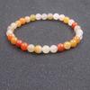 Pulsera de Jade Tianshan Zhou Lianfa para Mujer Jade Dorado de Xinjiang Jade Blanco Cuentas Redondas Pulsera de Flor Flotante Suministro en Vivo