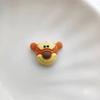 Cabeza de animal de dibujos animados, oso, patito, gatito, accesorios de resina, bricolaje, carcasa de teléfono, horquilla, parche, material de joyería
