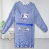 Avental de Moda Estilo Coreano Avental à Prova de Manchas e Óleo Macacão de Manga Longa Roupa de Uso Reversível para Adultos Avental de Cintura Avental de Cozinha à Prova de Óleo e Água