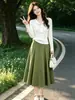 Elegante suéter de punto abotonado con cuello para mujer, primavera y otoño, de manga larga, elegante, rejuvenecedor, adelgazante, talla grande, top para capa interior