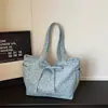 Bolsa de Lona Coreana de Nicho Simple de Gran Capacidad Nueva Moda Versátil Bolsa de Mano para Viajar Cotidianamente Bolso de Mano Casual para Estudiantes