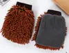Manopla Espesada de Chenilla para Lavar el Coche, Manopla Espumosa de Terciopelo de Coral, Manopla de Limpieza de Coche de Felpa Larga de un Solo Lado y Doble Cara
