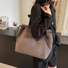Bolsa de Mão da Moda Estilo Coreano Ins Versátil Bolsa de Ombro com Cordão Distinta Bolsa Tote para Estudante Universitário e Trajeto