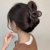 Pinza negra extragrande para el cabello de 15 cm, pinza de tiburón multinivel, pinza mate, adorno para la cabeza, horquilla, parte posterior de la cabeza femenina