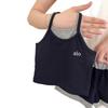 Conjunto de Verano para Niñas 2026 Nuevo Elegante Top sin Mangas y Shorts Conjunto de Dos Piezas para Niños