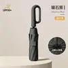 Paraguas plegable totalmente automático con mango de anillo, paraguas resistente al viento de 10 varillas para lluvia y sol, personalizable para regalos de empresa, se puede imprimir con LOGOTIPO
