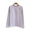 Camiseta Deportiva Casual de Manga Larga Suave y Transpirable para Parejas, Estilo Montaña, Bloques de Color con Costuras de Contraste, Tejido de Aire, Otoño Temprano