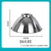 Refletor de Luminária Industrial e de Mineração LED Fábrica Revestimento Externo de Aço Inoxidável Tampa de Aço Inoxidável Tampa Externa de Aço Inoxidável Suporte de Lâmpada de Cobre e27 Haste de Suspensão Corrente Acessórios para Lâmpada